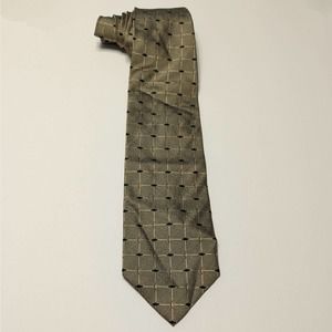 Bergamo New York Light Brown 100% Silk Tie